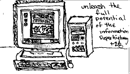 Superhighway blank white card