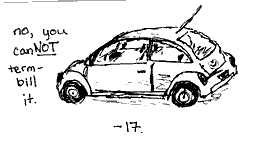 Term Bill blank white card