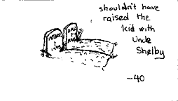 Uncle Shelby blank white card