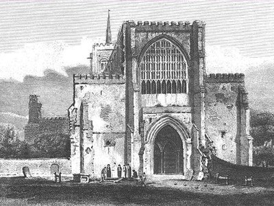 St Albans stained glass window associated with John Dunstaple